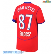Camisa de time de futebol Paris Saint-Germain Joao Neves #87 Replicas 3º Equipamento 2025-26 Manga Curta